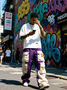 Color-block Casual Cargo Pants Workout Joggers Hiking Drawstring Tactical Pants with Multi Pockets