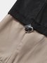 Workwear Urban Street Style Street Art Windproof Flap Pocket Lining Hooded Sweatshirt