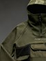 Workwear Sweatshirt Urban Functional Style Casual Street Three-Dimensional Pocket Work Hoodie Sweatshirt