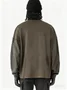 Paneled Sleeves Workwear Sweatshirt Urban Functional Style Casual Street Work Pullover