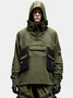 Workwear Sweatshirt Urban Functional Style Casual Street Three-Dimensional Pocket Work Hoodie Sweatshirt