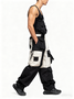 Bib Overalls Loose Fit Baggy Casual Workwear Fashion Lightweight Sloppy Coveralls with Cargo Pockets