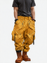 Men's Windproof And Water-Repellent Overalls With Multi-Pocket Design Street Tactical Pants And Hiking Pants