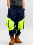 Men's Windproof And Water-Repellent Overalls With Multi-Pocket Design Street Tactical Pants And Hiking Pants
