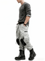 Men's Windproof And Water-Repellent Overalls With Multi-Pocket Stitching Design Street Tactical Pants And Hiking Pants