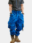 Men's Water Resistant Cargo Pants Ripstop Multi-Pocket Street Tactical Pants Work Hiking Pants