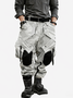Men's Windproof And Water-Repellent Overalls With Multi-Pocket Stitching Design Street Tactical Pants And Hiking Pants