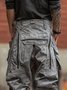 Men's Water Resistant Cargo Pants Ripstop Multi-Pocket Street Tactical Pants Work Hiking Pants Camouflage