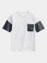 Premium Cotton Color-block Drop shoulder T-shirt