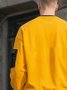 Men's Insulated Chest Pocket Long Sleeve Crew Neck Pullover