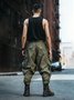 Men's Trendy Art Cargo Pants Ripstop Multi-Pocket Street Tactical Pants Work Hiking Pants