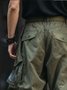Men's Trendy Art Cargo Pants Ripstop Multi-Pocket Street Tactical Pants Work Hiking Pants