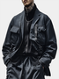 workwear street style urban windproof quick-drying wear-resistant flap pocket lined work jacket