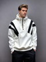 Streetwear Tactical Color-block Utility Half Zip Hoodie Sweatshirt