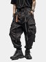 Street Style Work Pants Casual Retro Multi-Pocket Cotton Splash-Proof Windproof Urban Loose Pants