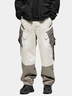 Avant-garde Colorblock Trendy  Pocket Straight Leg Cargo Pant