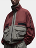 Street Mock Neck Multicolor Block Jacket