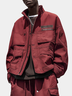 Street Style Designer Flap Pockets Zip-Up Work Jacket