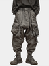 Men's Water Resistant Ripstop Dark Gray Multi-Pocket Trendy Street Tactical Pants