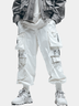 Tactical Pants Water Resistant Ripstop Elastic Waist Cargo Pants Work Hiking Pants