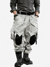 Men's Windproof And Water-Repellent Overalls With Multi-Pocket Stitching Design Street Tactical Pants And Hiking Pants