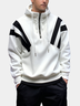 Streetwear Tactical Color-block Utility Half Zip Hoodie Sweatshirt