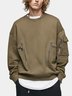 Men's Streetwear Functional Zipper Sports Sweatshirt in Pure Cotton